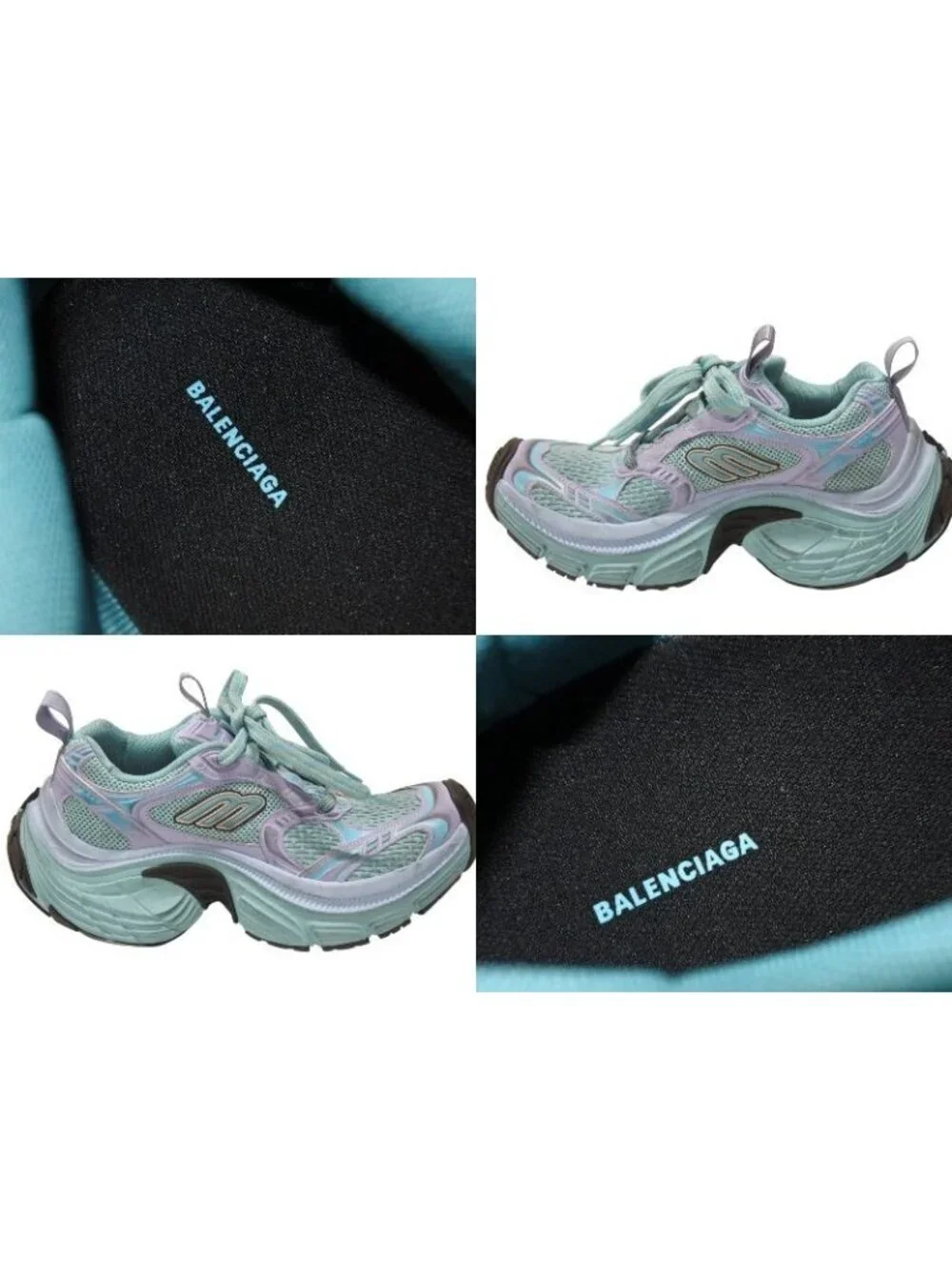 Balenciaga Mesh Low-Top Sneakers Blue